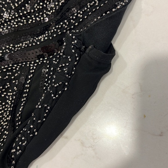 Black Sequin Halter Dress “Gatsby Style” - Picture 6 of 8